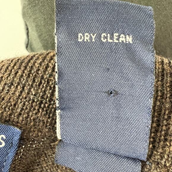 Grant Thomas Italian Merino Wool Brown Knit Turtleneck Men's Pullover Sweater L - Picture 8 of 8